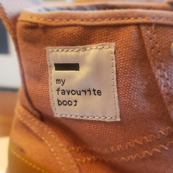 ZARA Kids, beige canvas boots, *Brand New, 33 euro( size 2) - Picture 6 of 6